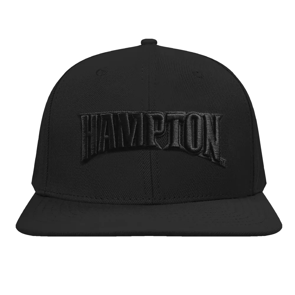 HAMPTON UNIVERSITY NEUTRAL WOOL SNAPBACK (BLACK)