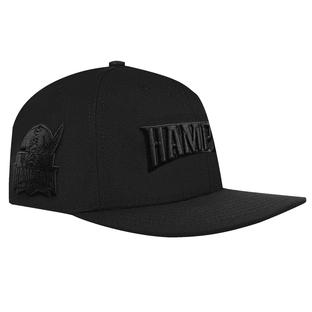 HAMPTON UNIVERSITY NEUTRAL WOOL SNAPBACK (BLACK)