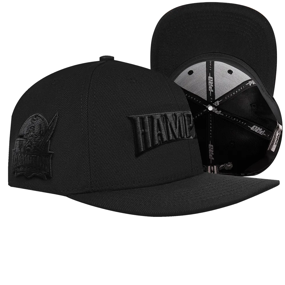 HAMPTON UNIVERSITY NEUTRAL WOOL SNAPBACK (BLACK)