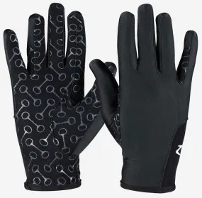 Horze Children's Gloves with Gel Grip (Black)