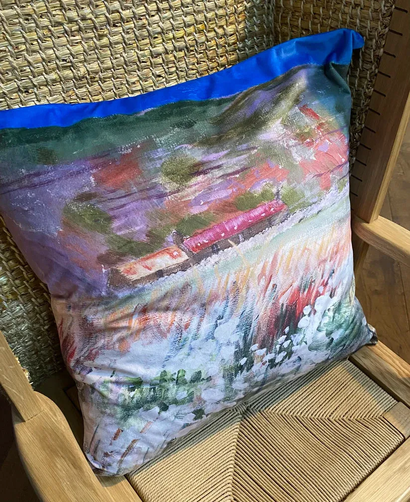 Jane Glue ‘Rackwick Valley' Velvet Cushion