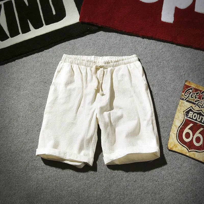 Japanese Linen Leisure Short Beach Pants