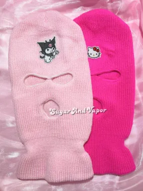 Kawaii Devil/Kitten Knitted Ski Mask