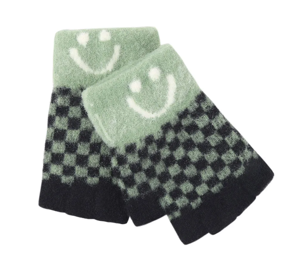 Kids Knit Fingerless Ultra Plush Knit Gloves