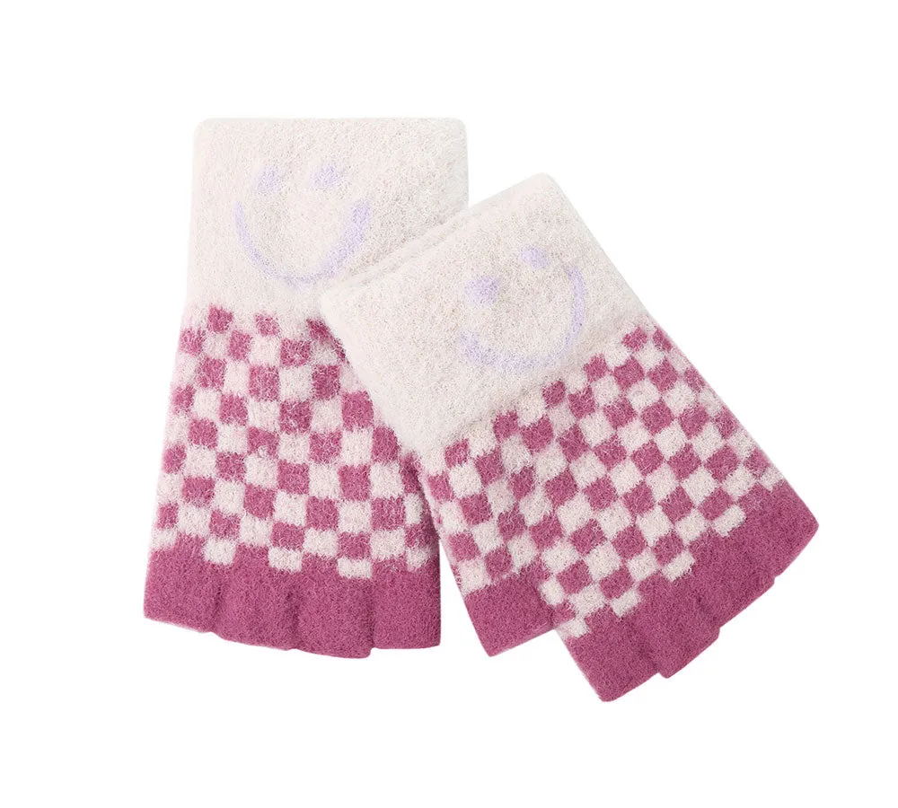 Kids Knit Fingerless Ultra Plush Knit Gloves