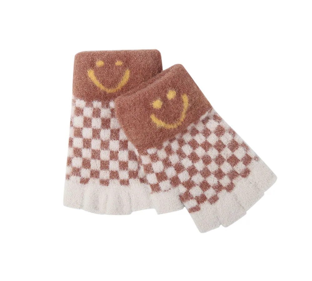 Kids Knit Fingerless Ultra Plush Knit Gloves