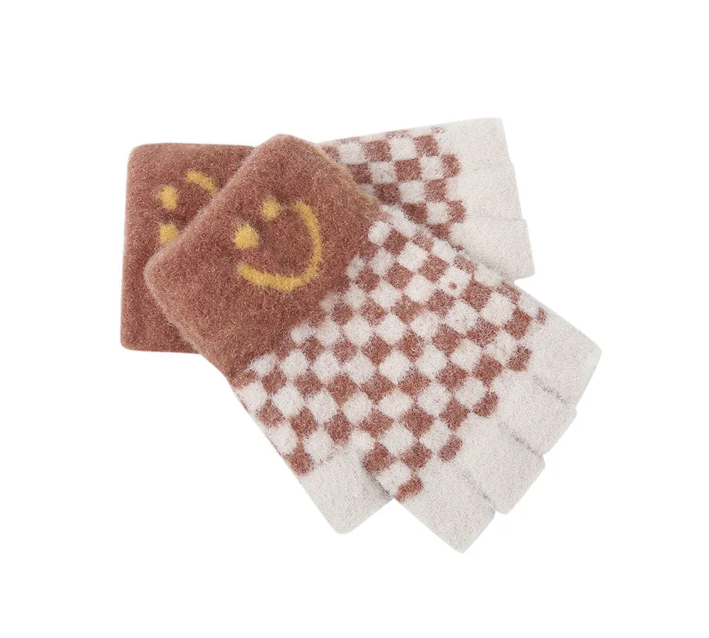 Kids Knit Fingerless Ultra Plush Knit Gloves