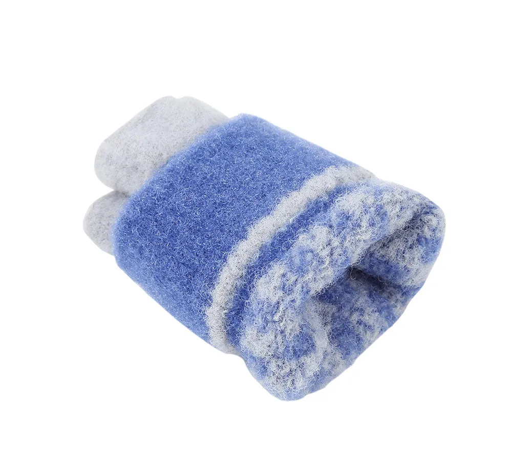 Kids Knit Fingerless Ultra Plush Knit Gloves