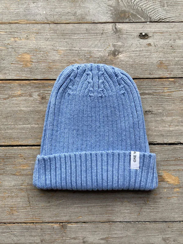 Knitted beanie hat