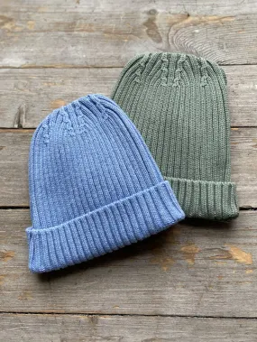 Knitted beanie hat