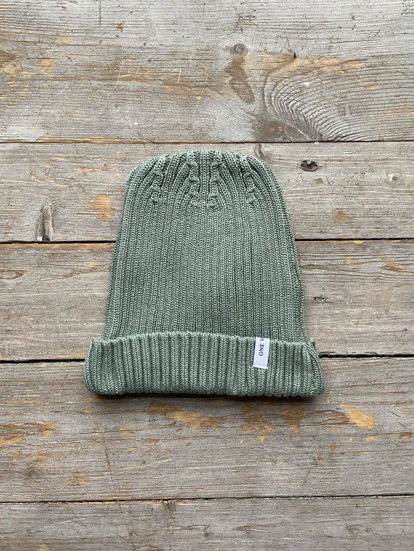 Knitted beanie hat