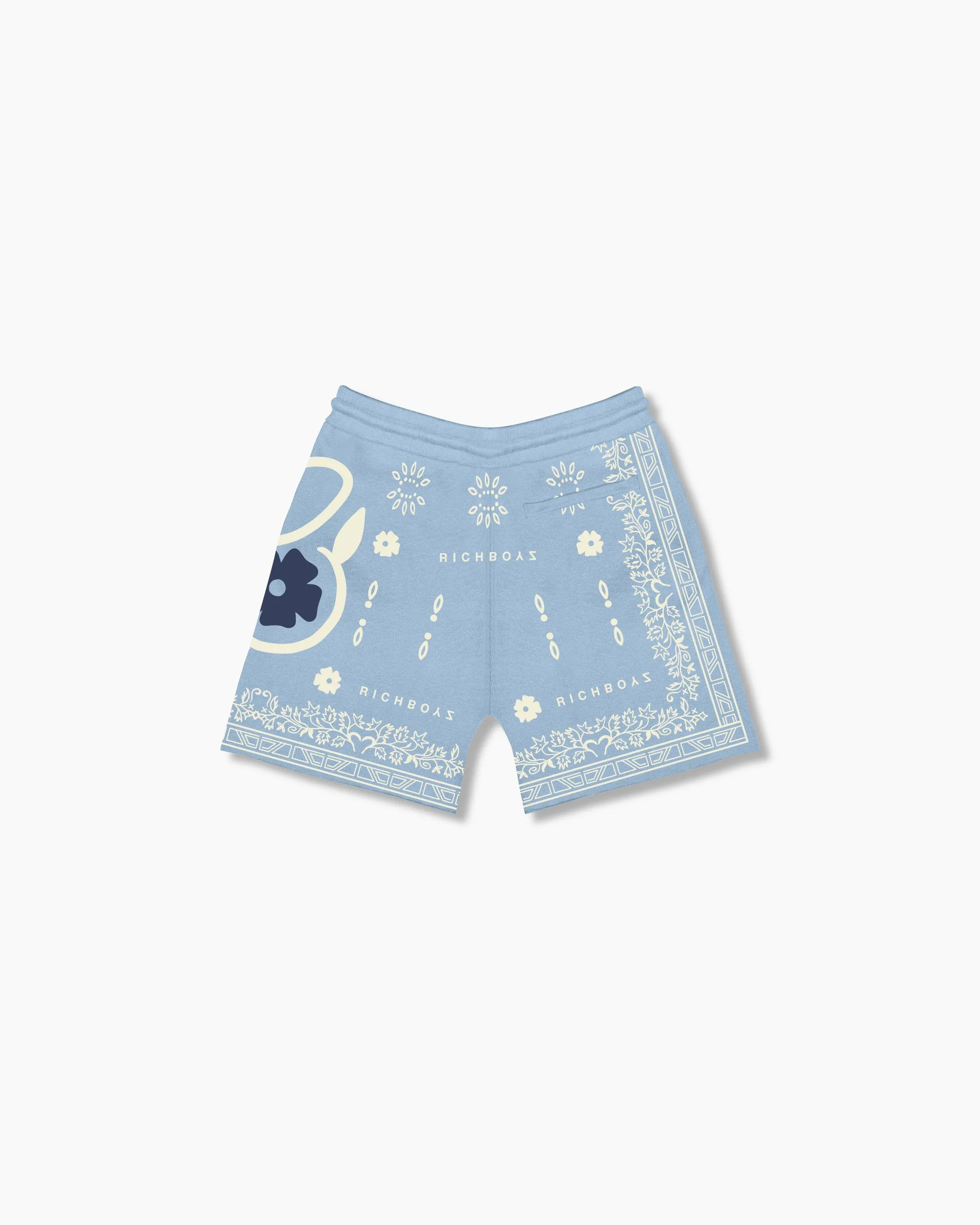 Knitted Porcelain Shorts - Sky