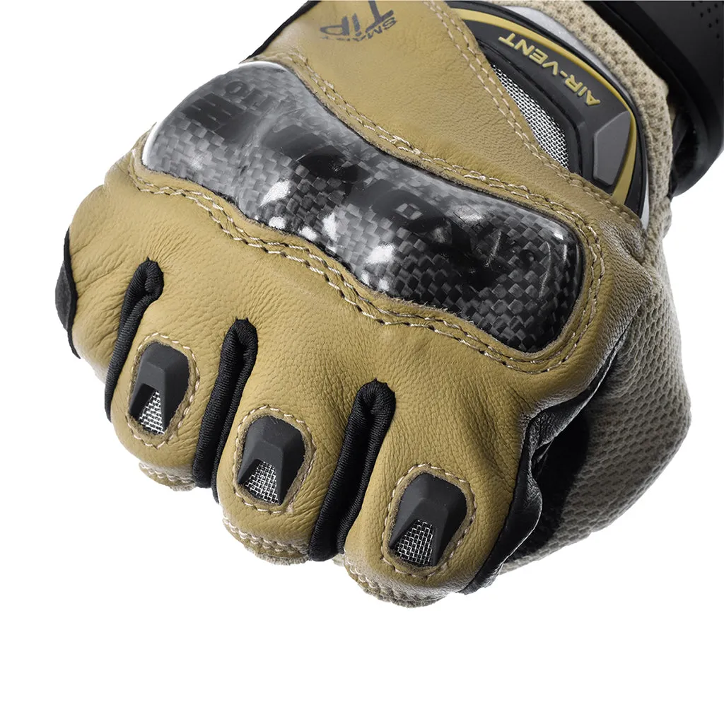 KOMINE GK-224 CARBON PROTEC LEATHER MESH GLOVES