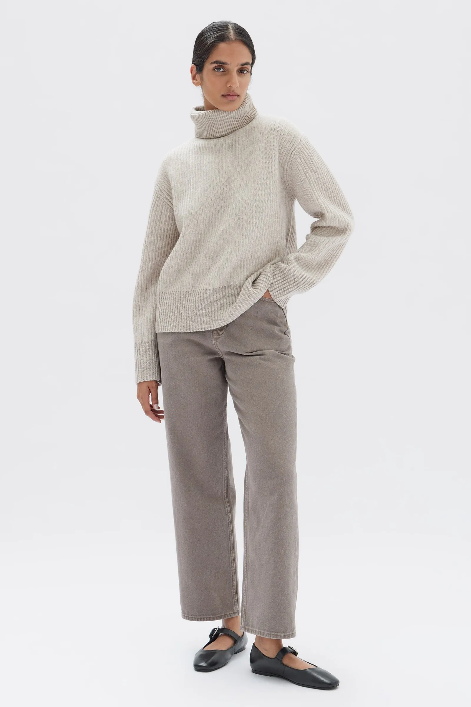 Krista Roll Neck Wool Jumper