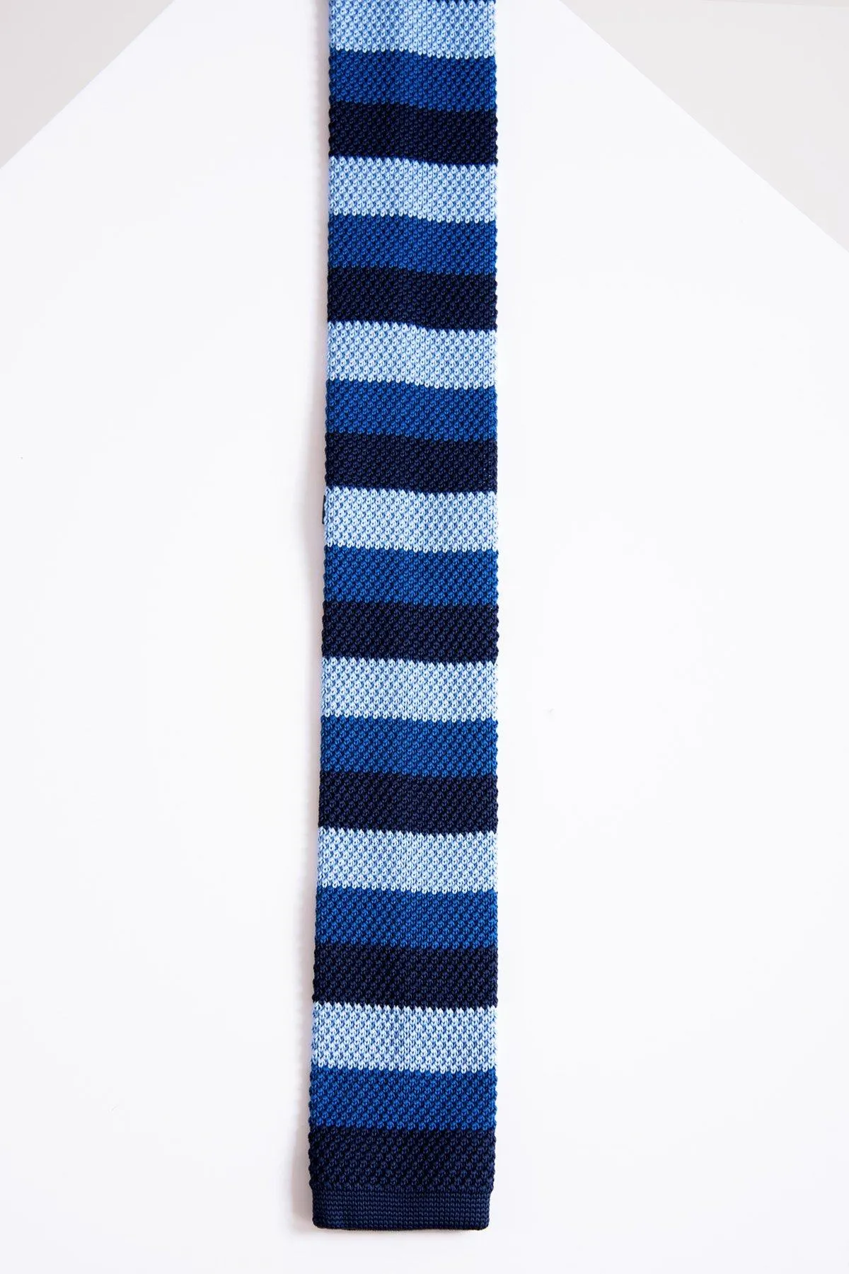 KT - Blue Stripe Knitted Tie