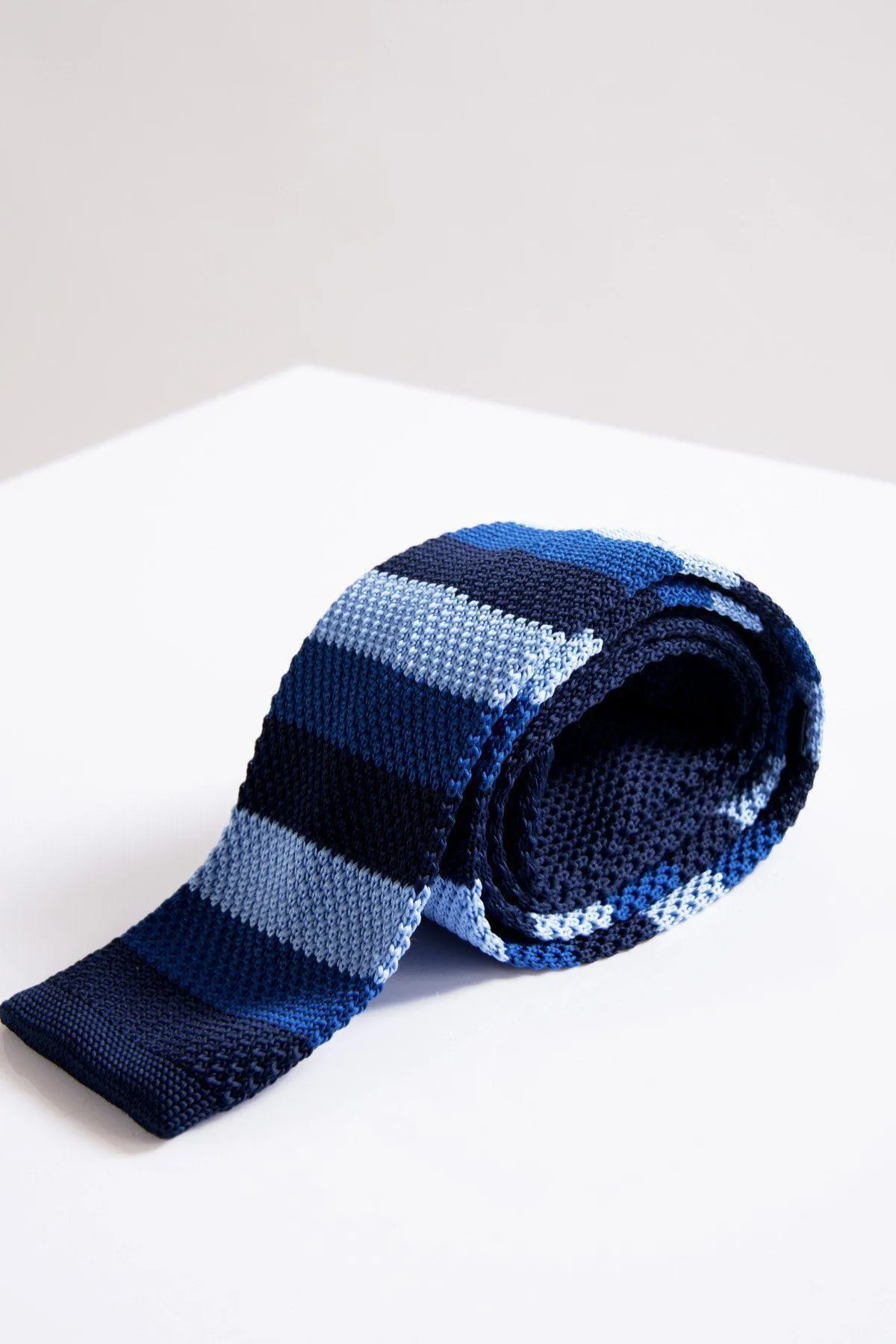 KT - Blue Stripe Knitted Tie