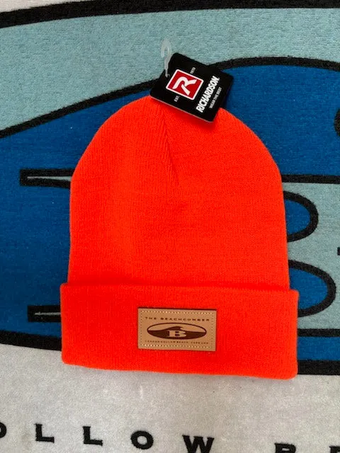 Leather Patch Beanies