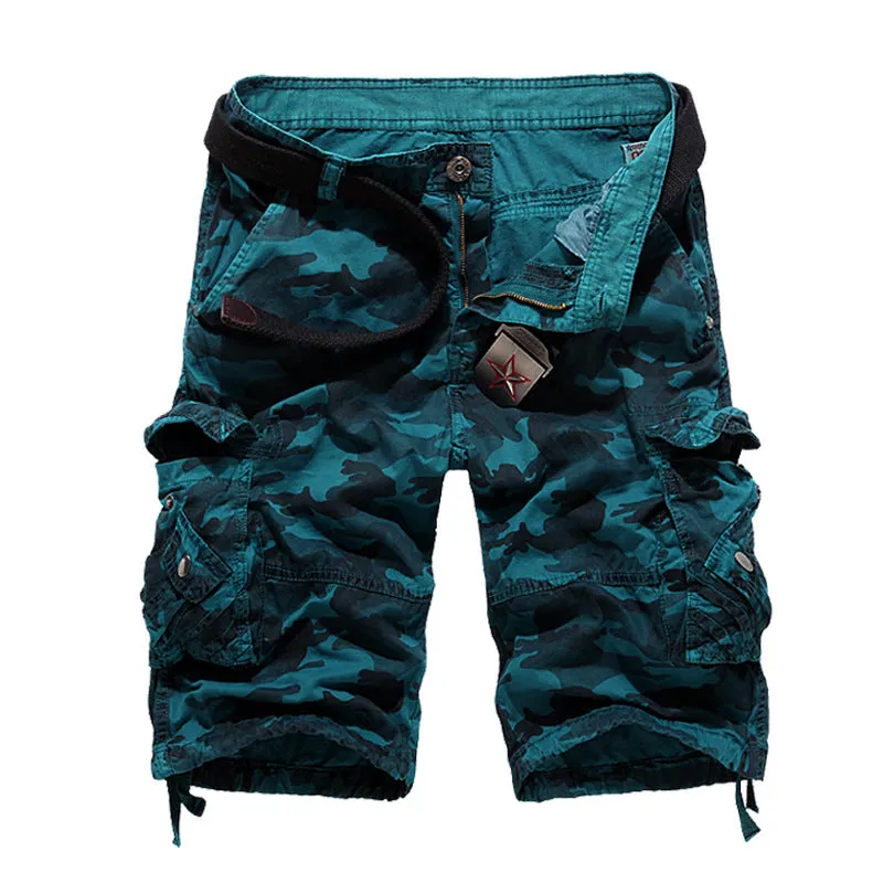 Leisure Camo Multi-Pocket Men's Shorts