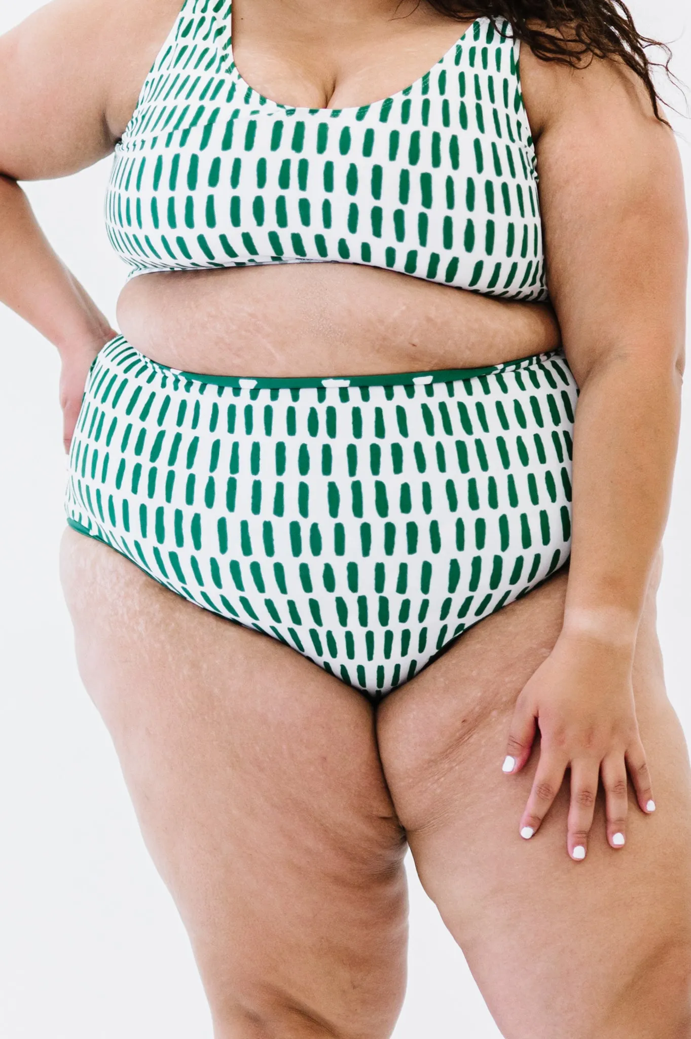 Leisure Reversible Bottoms |  Kiwi Triangle/Lines