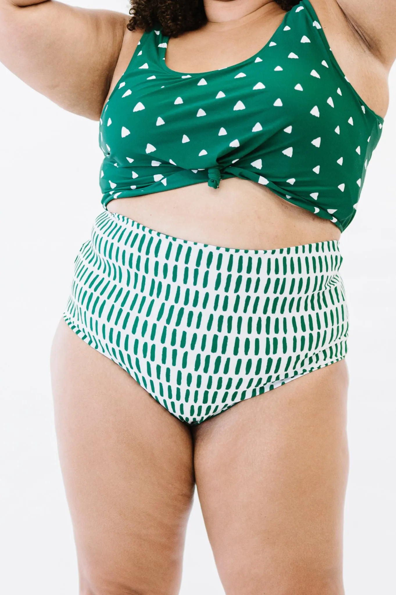 Leisure Reversible Bottoms |  Kiwi Triangle/Lines