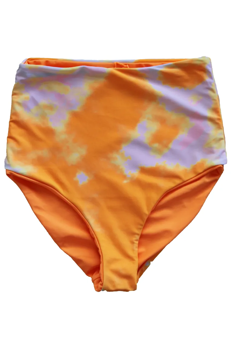 Leisure Reversible Bottoms |  Neon Orange & Tie Dye Orange | Final Sale