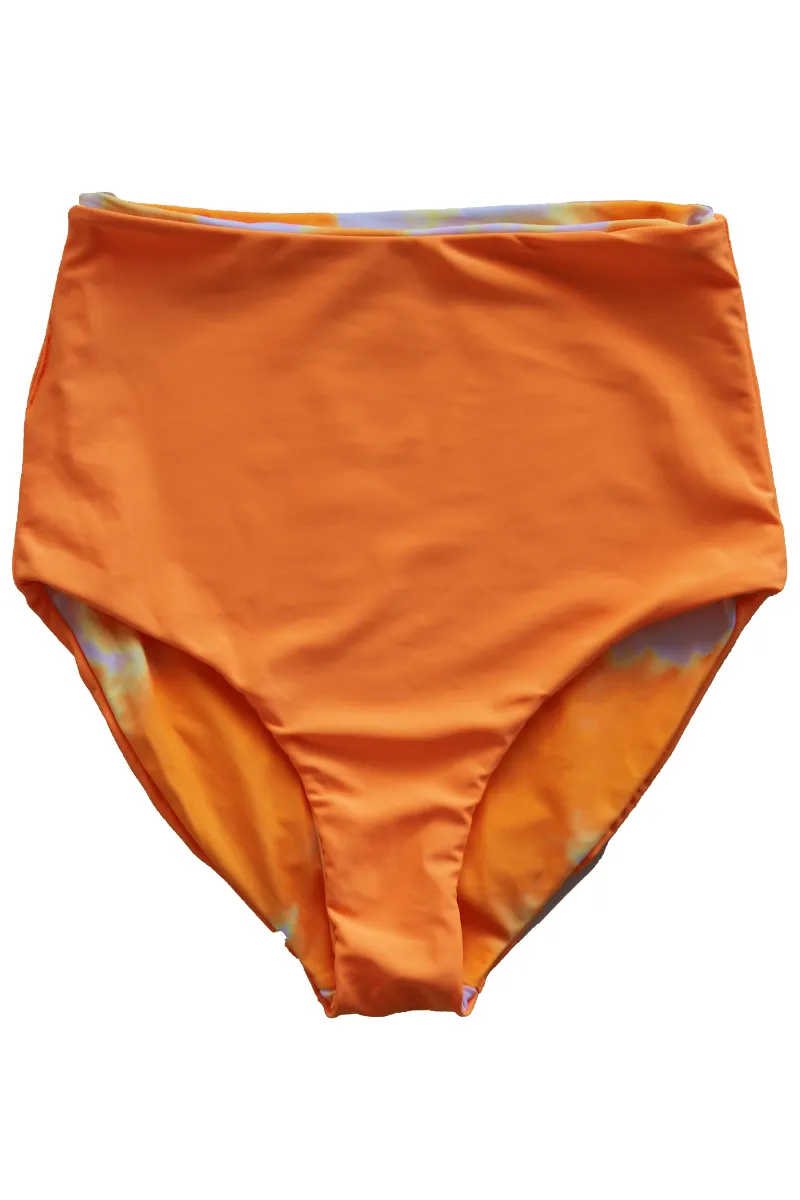 Leisure Reversible Bottoms |  Neon Orange & Tie Dye Orange | Final Sale