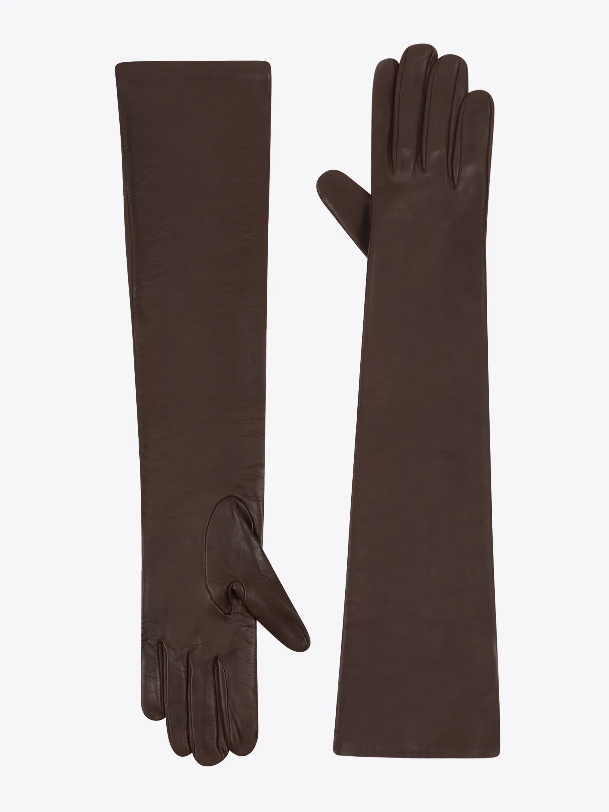 Long leather gloves