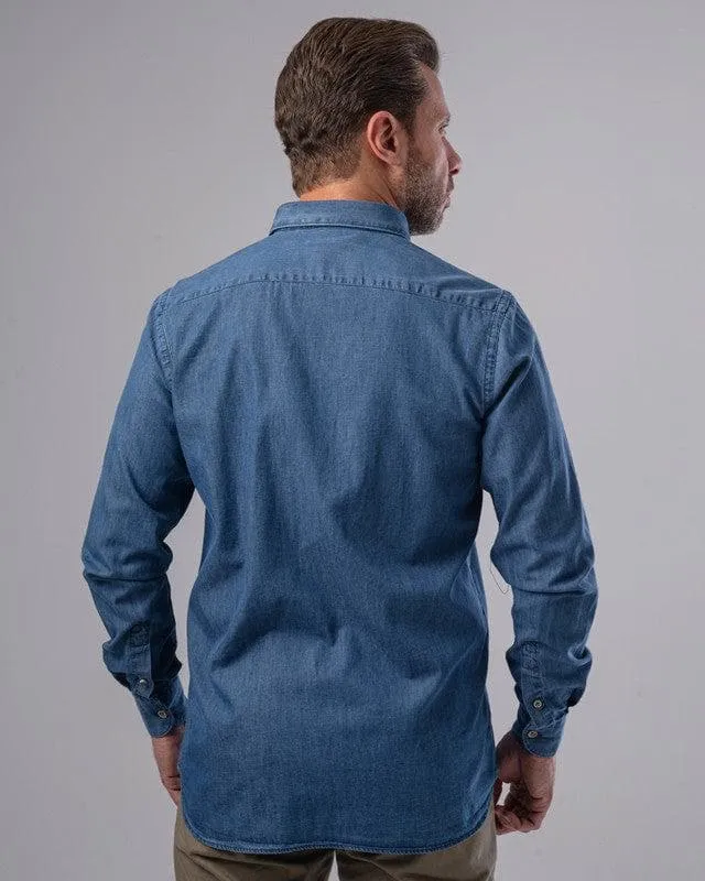 LONG SLEEVE DENIM SHIRT - JEANS