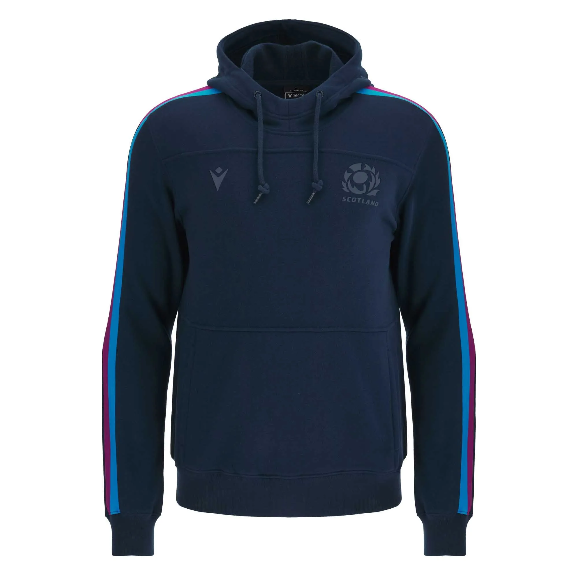 Macron Men's Scotland Rugby Leisure Pullover Hoody 23/24 - Navy