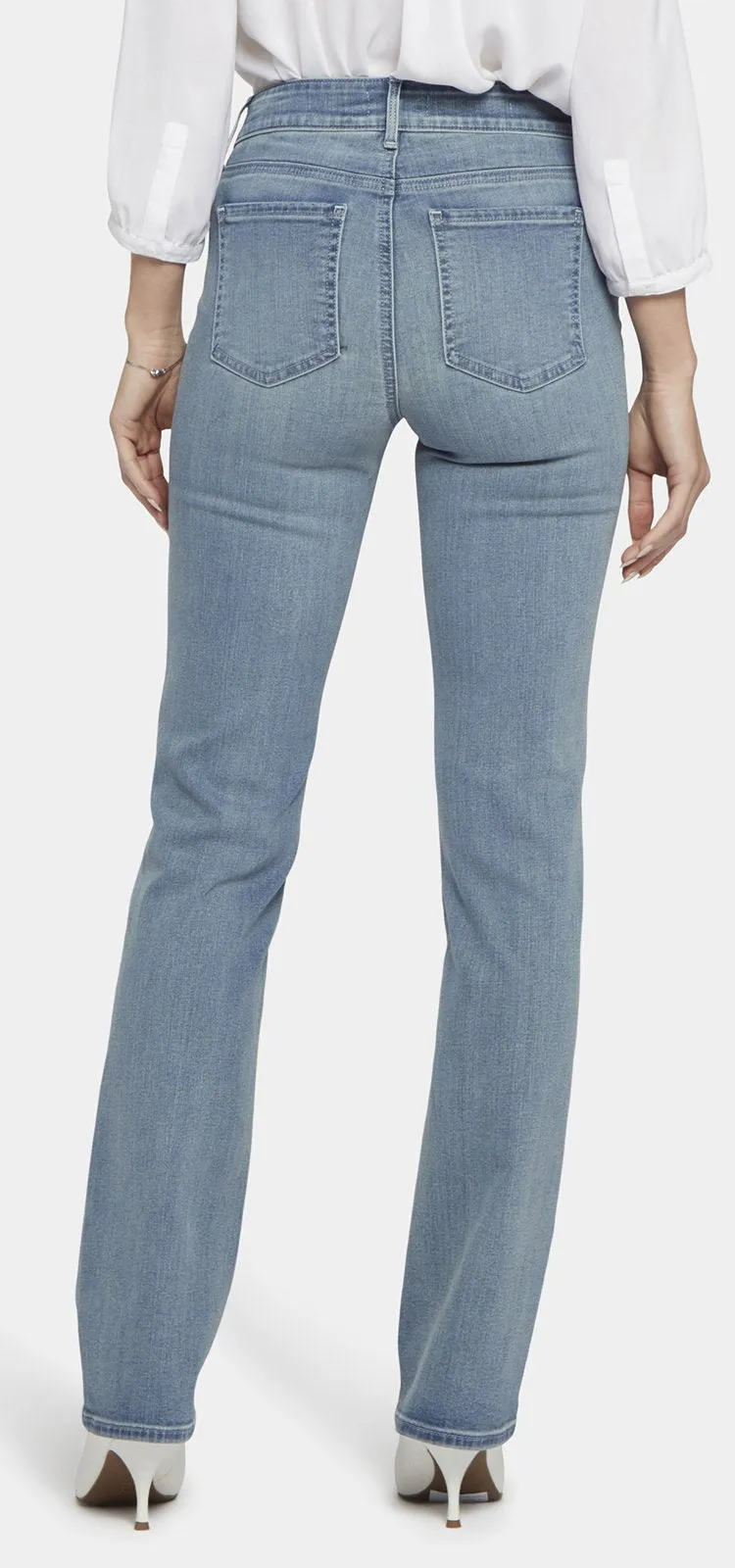 Marilyn Straight Jeans Lichtblauw Premium Denim | Thistle Falls