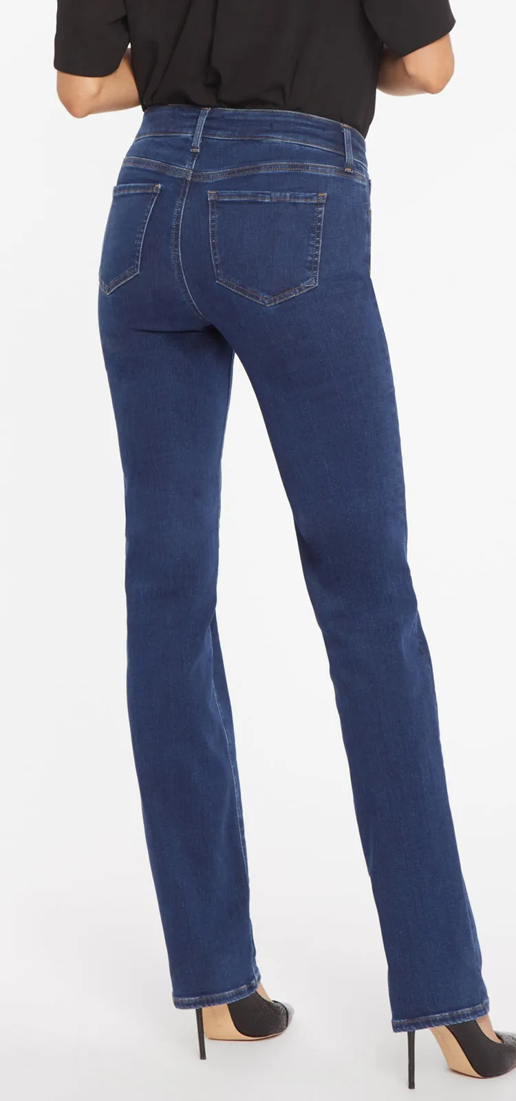 Marilyn Straight Jeans Mediumblauw Premium Denim | Quinn