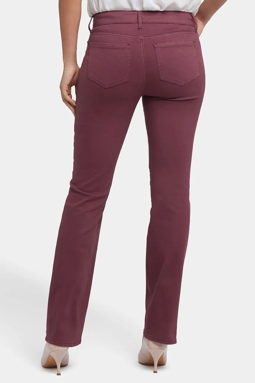 Marilyn Straight Jeans Rood Gekleurde Denim | Dark Cherry