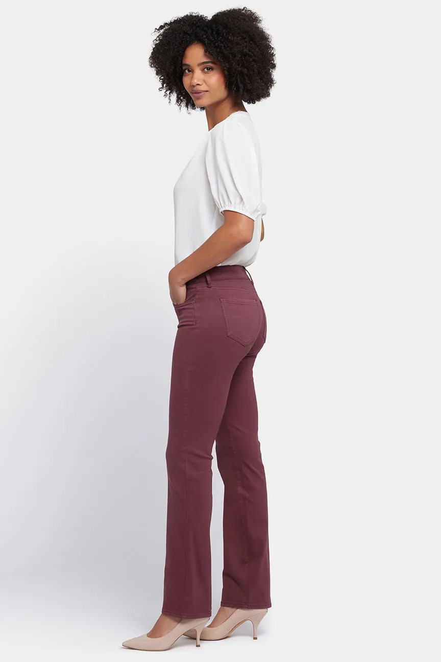 Marilyn Straight Jeans Rood Gekleurde Denim | Dark Cherry