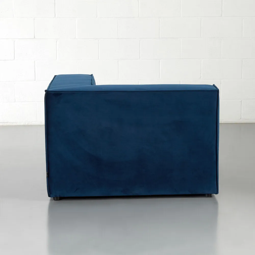 MASON - Blue Velvet Corner Chair Module