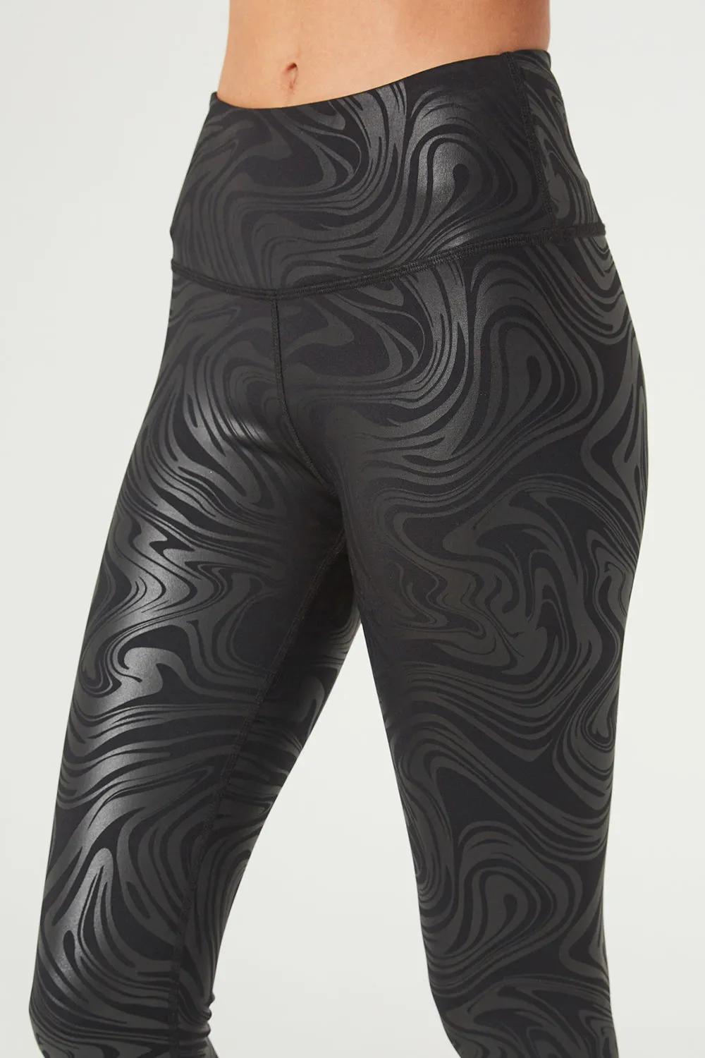 Metal and Marbled Leggings