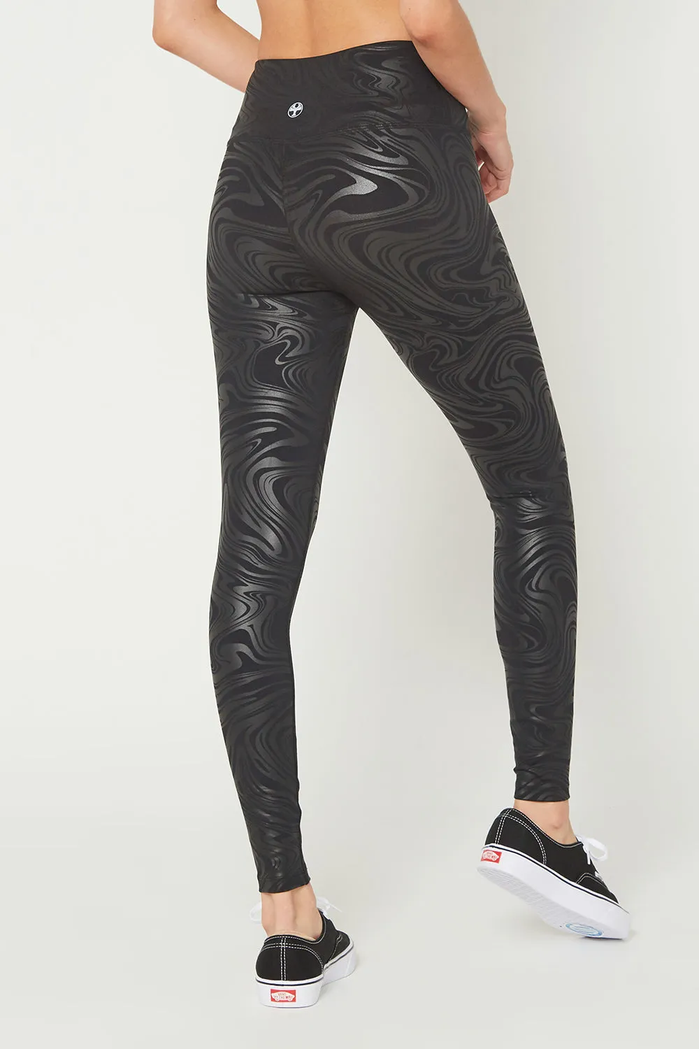 Metal and Marbled Leggings