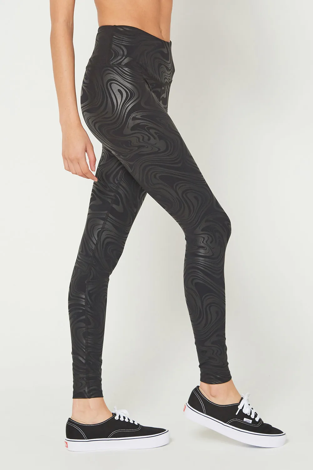 Metal and Marbled Leggings