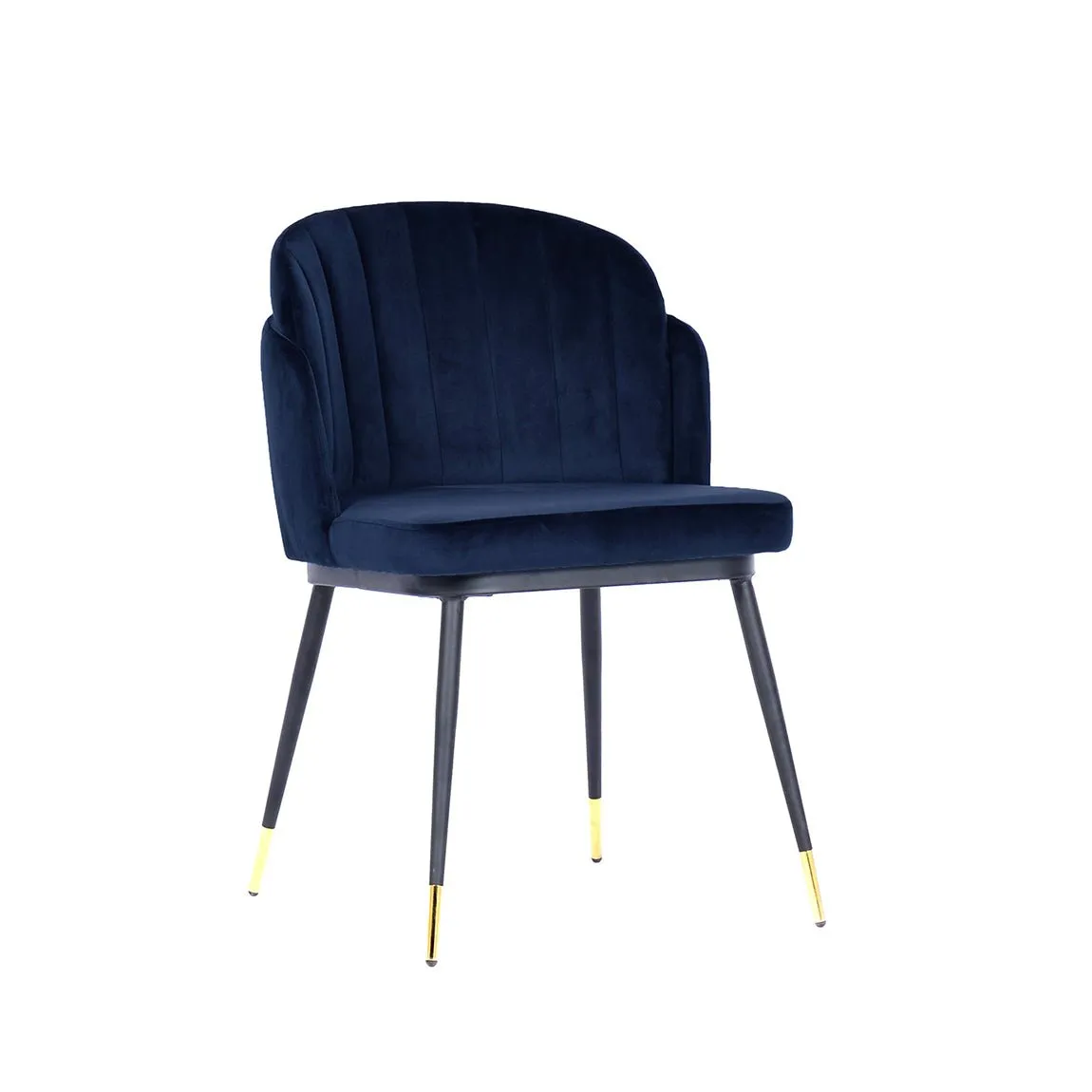 Michelle Velvet Dining Chair - Navy