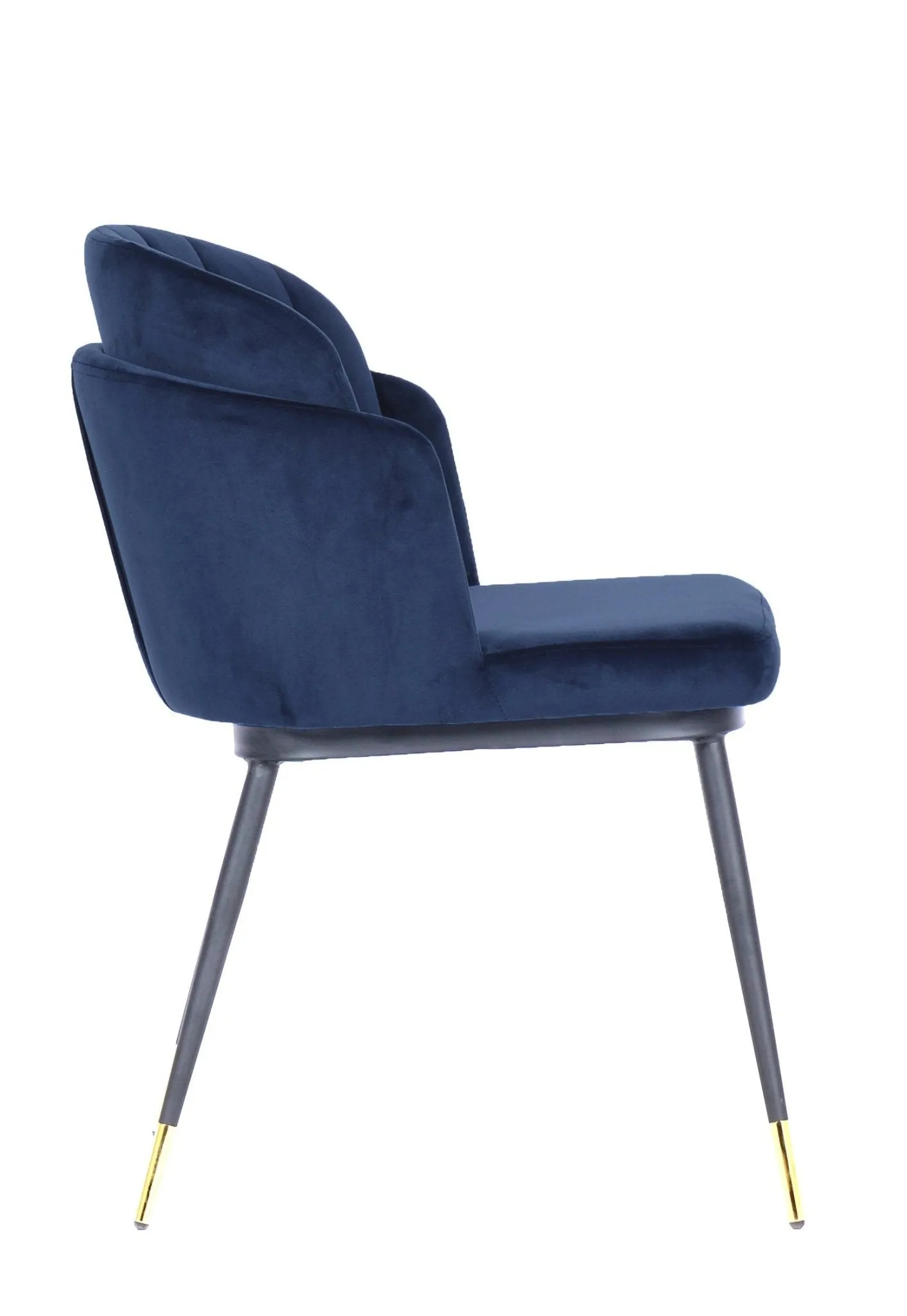 Michelle Velvet Dining Chair - Navy