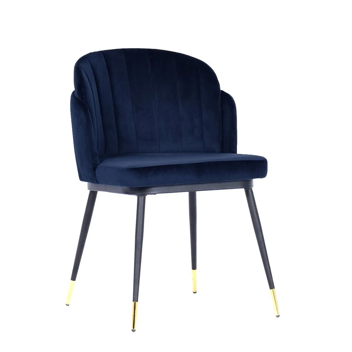 Michelle Velvet Dining Chair - Navy