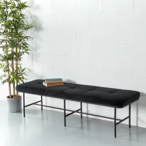 MILAN - Black Velvet Bench