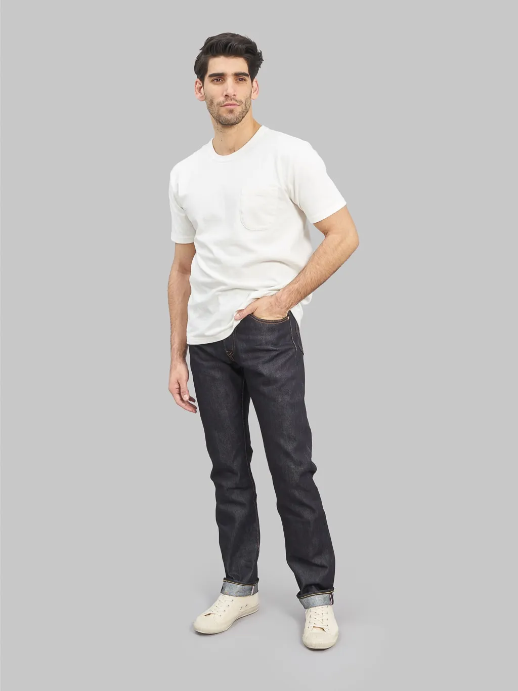 Momotaro 0605SILK 14.5oz Silk Denim Natural Tapered Jeans