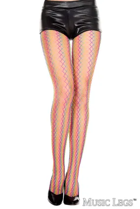 Neon Net Pantyhose