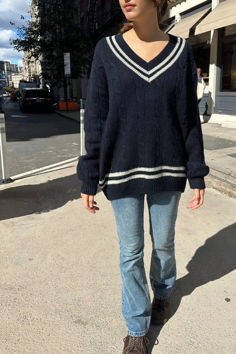 Nikki Heavy Wool Stripe Sweater