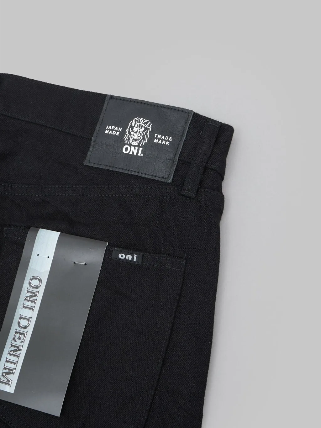 ONI Denim 286-13BK "Jet Black Denim" 13oz Neat Straight Jeans