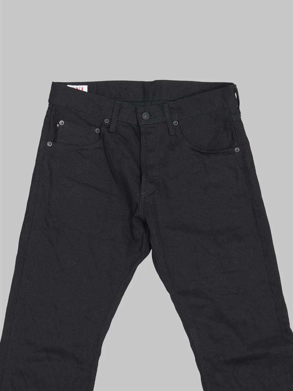 ONI Denim 286-13BK "Jet Black Denim" 13oz Neat Straight Jeans