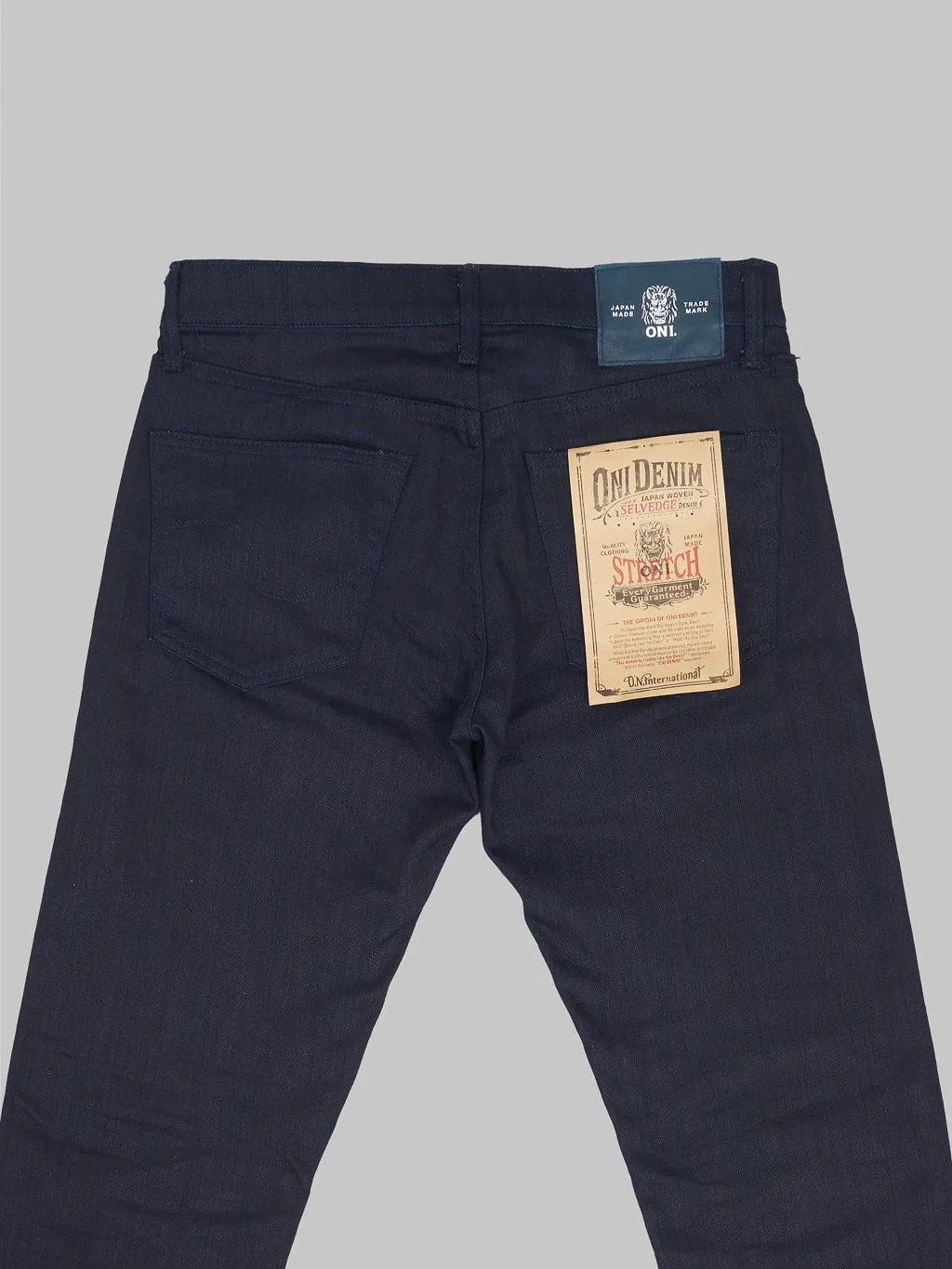 ONI Denim 526S-IDBK "High Power Stretch Denim" 11oz Semi Tight Straight Jeans