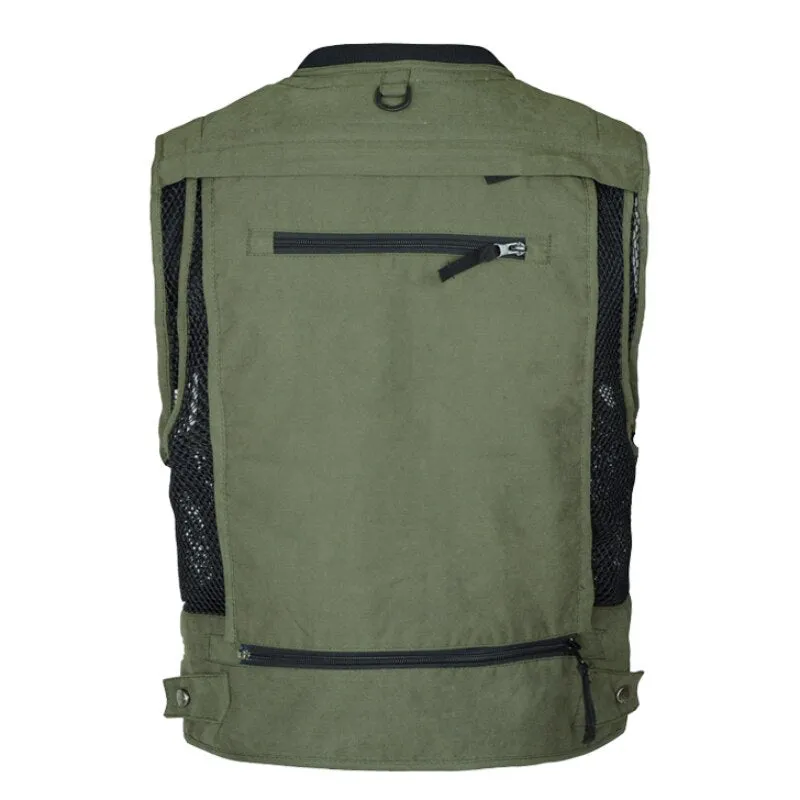 Outdoor Leisure Photojournalist Tooling Functional Multi-pocket Vest