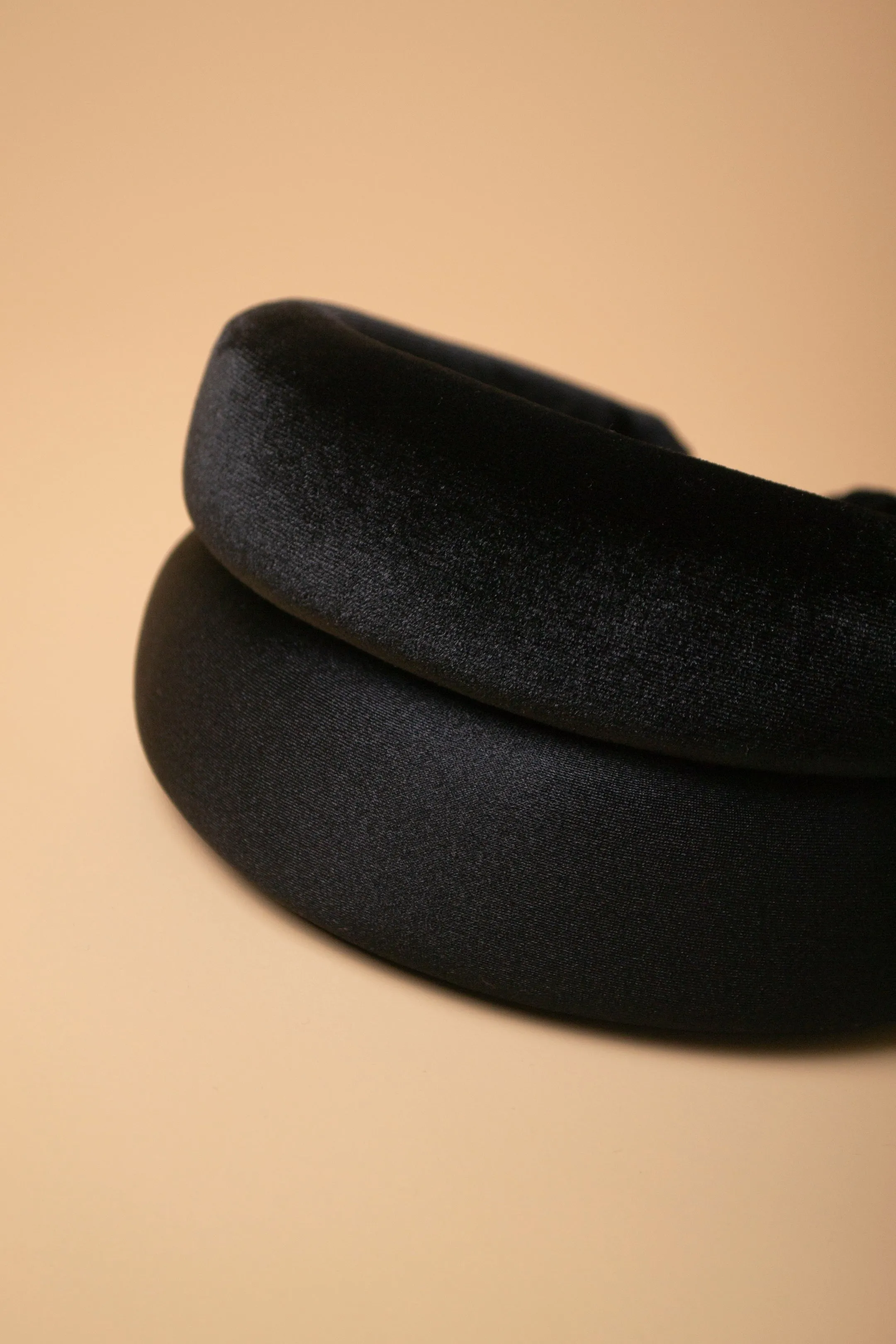 Padded Headband Black Velvet - Mega