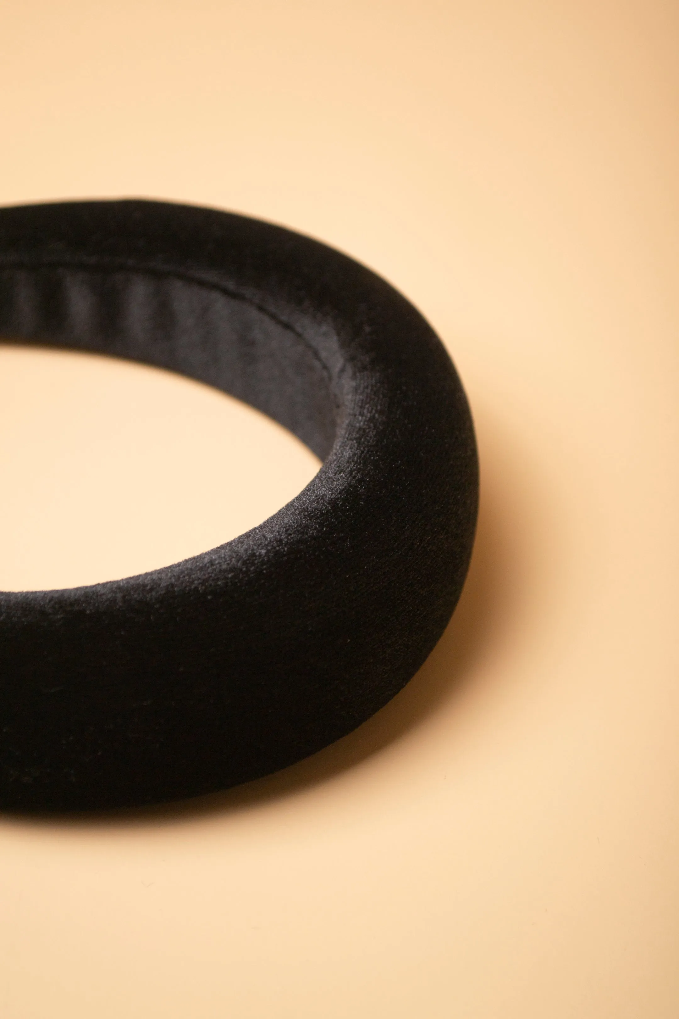 Padded Headband Black Velvet - Mega